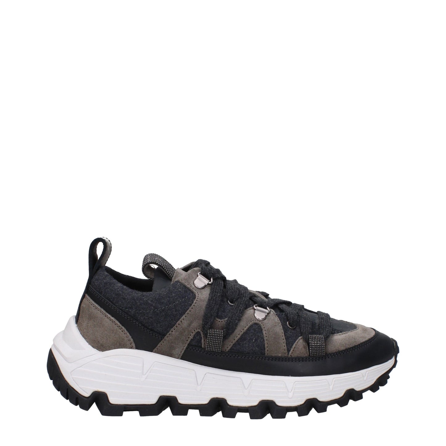 Brunello CucinelliスニーカーVibram Woman Fabric Grey - Image 5