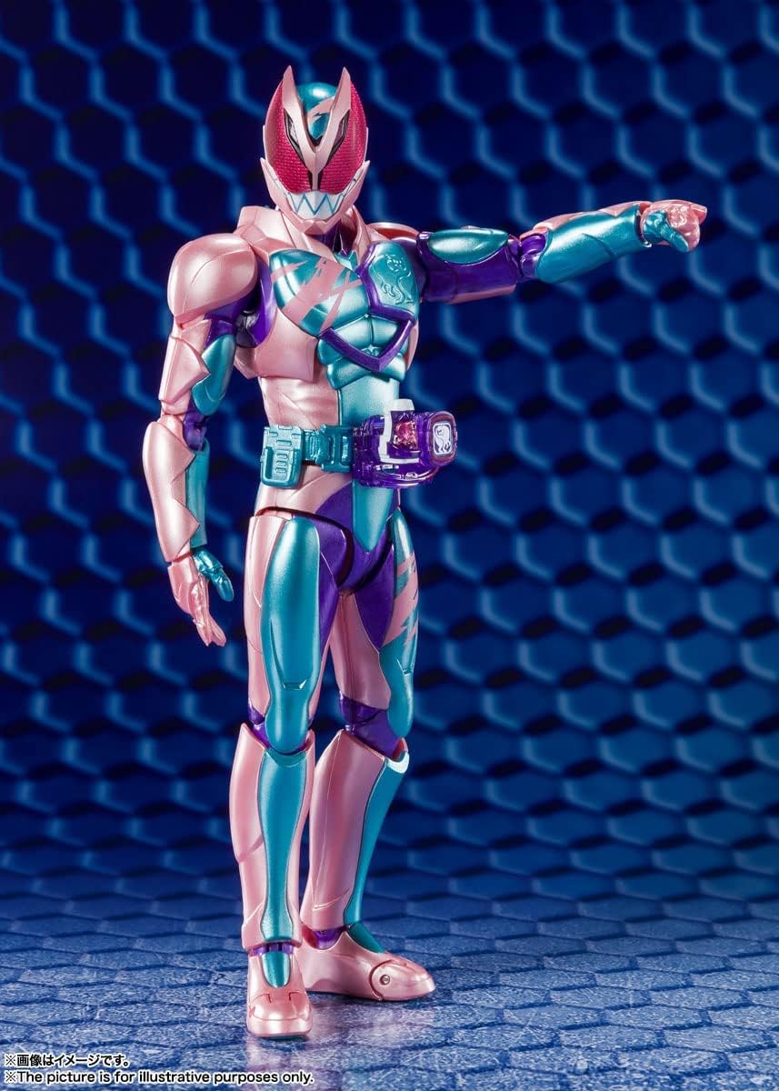 S.H. Figuarts BAS62990 Kamen Rider Review Rex Genome (First Edition), Approx. 5.9 inches (150 mm), PVC, ABS, Pre-painted Action Figure