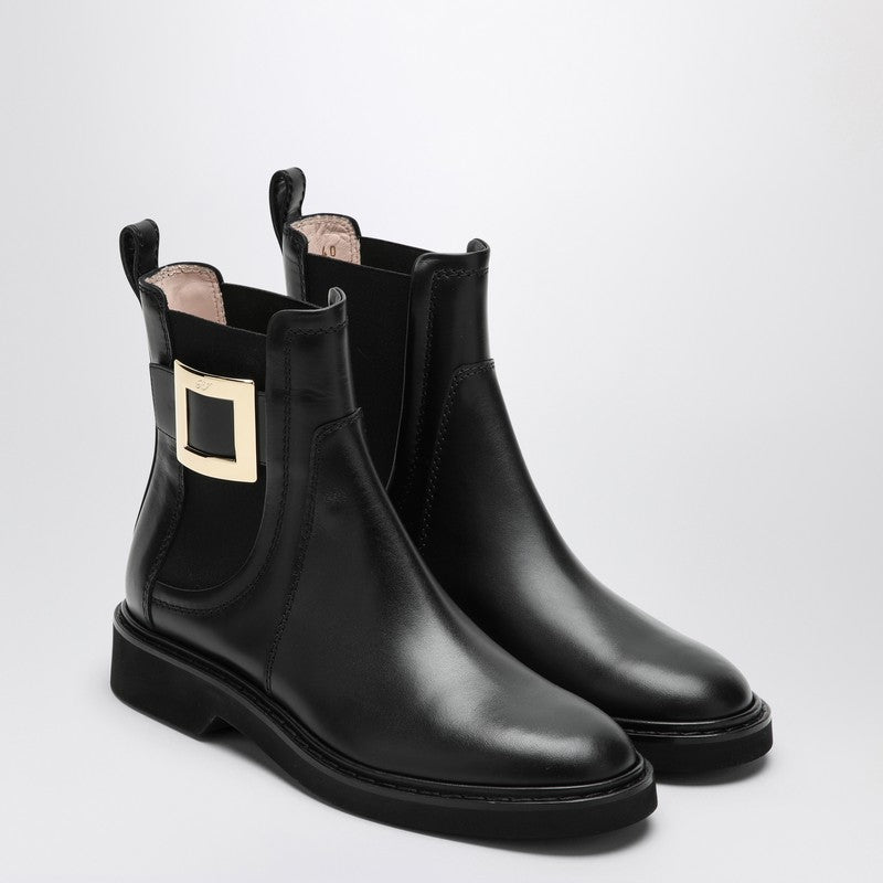 Roger Roger Vivier Black Viv Rangers Low Boots - Image 5