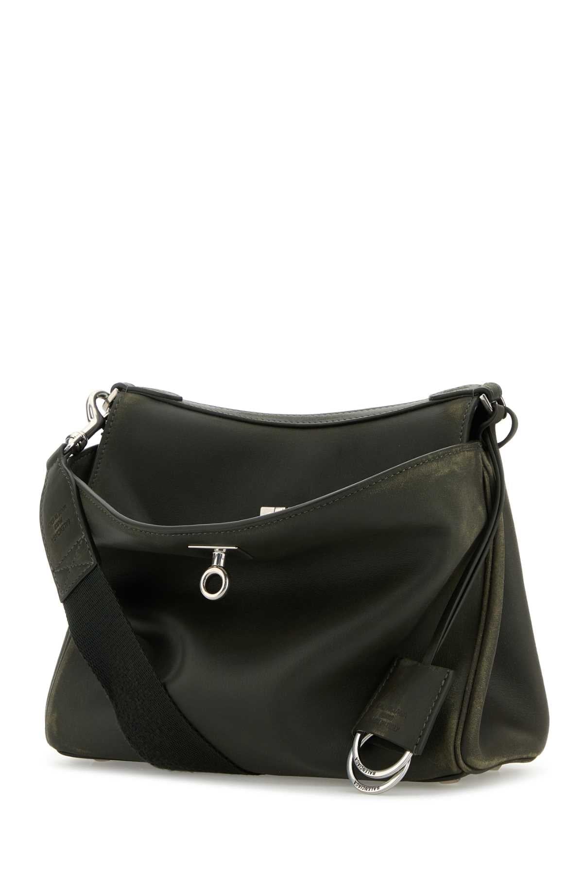 Balenciaga バレンシアガダークグリーンレザースモールロデオメッセンジャークロスボディバッグ - Image 5