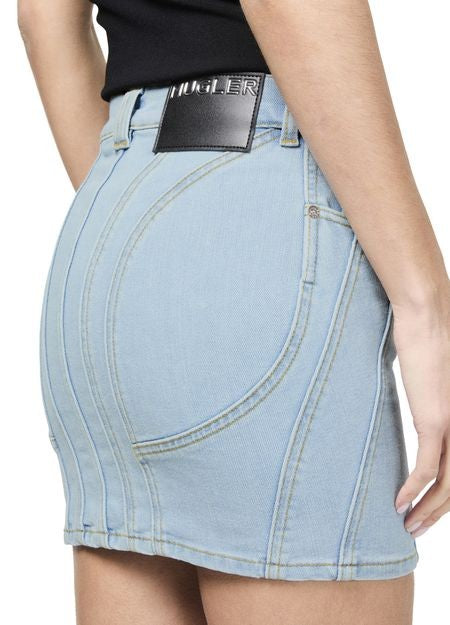 MUGLER デニムミニスカート - Image 5