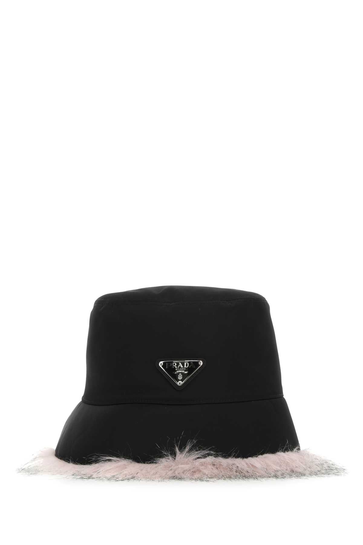 Prada プラダブラックreナイロンハット - Image 5