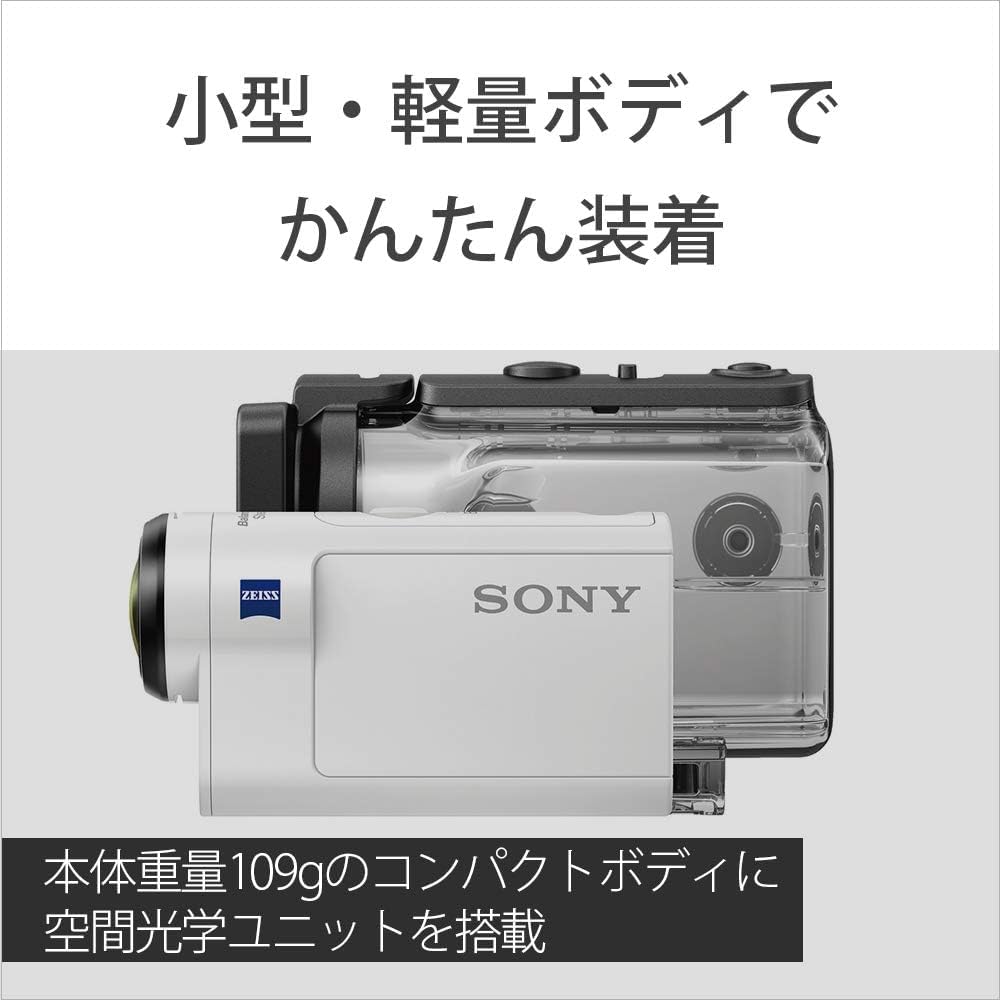 Sony Action Cam Wearable Camera, whites