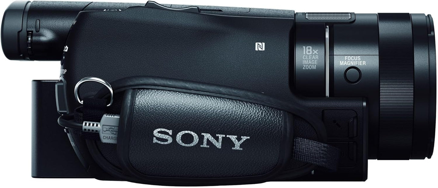 SONY ビデオカメラ FDR-AX100 4K 光学12倍 ブラック Handycam FDR-AX100 BC