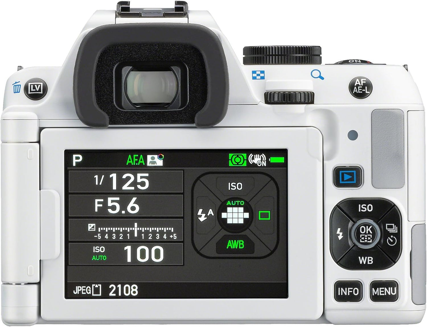 Pentax K-S2 20MP Wi-Fi Enabled Weatherized SLR (White) by Pentax