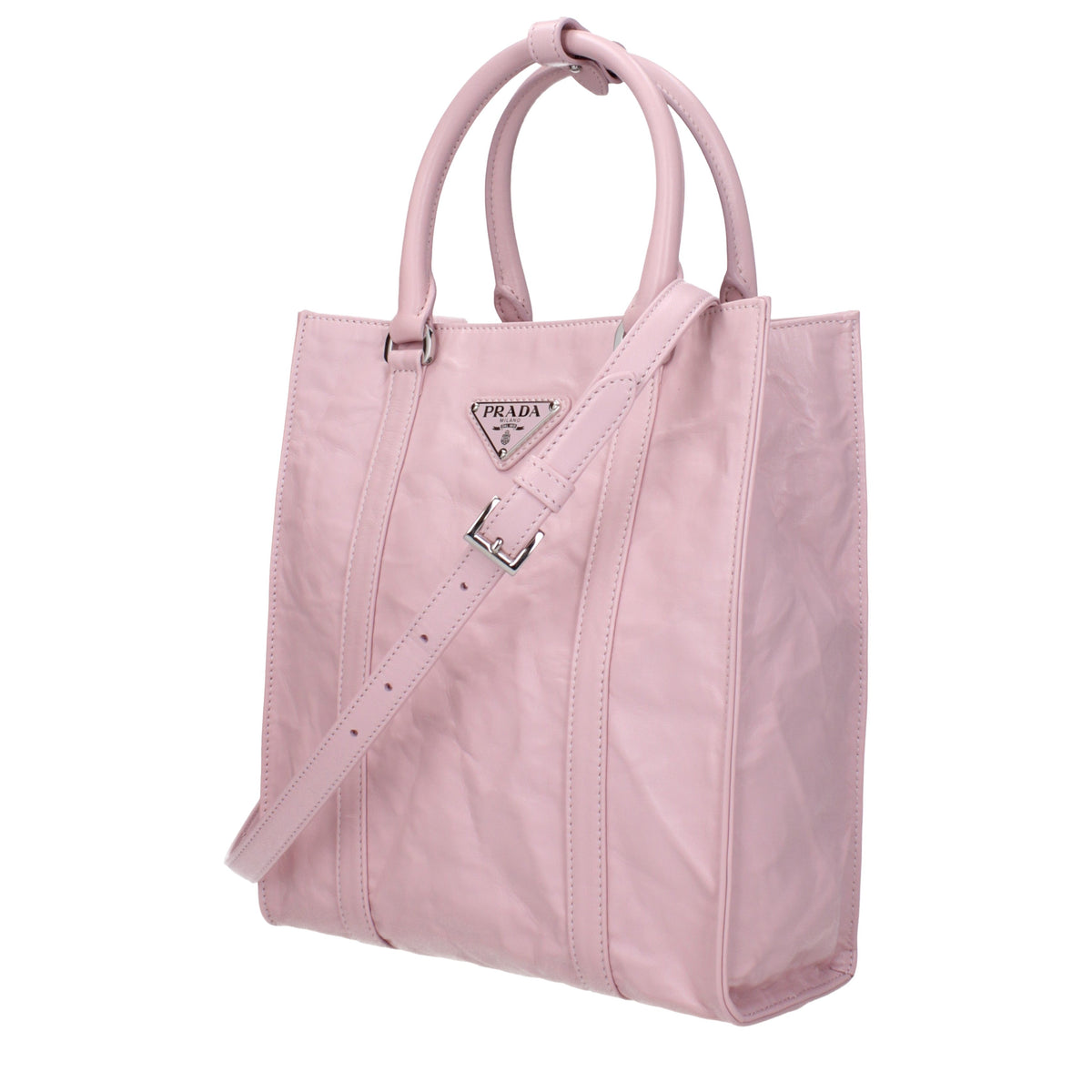Prada プラダハンドバッグ女性ピンク/アラバスターレザー - Image 6