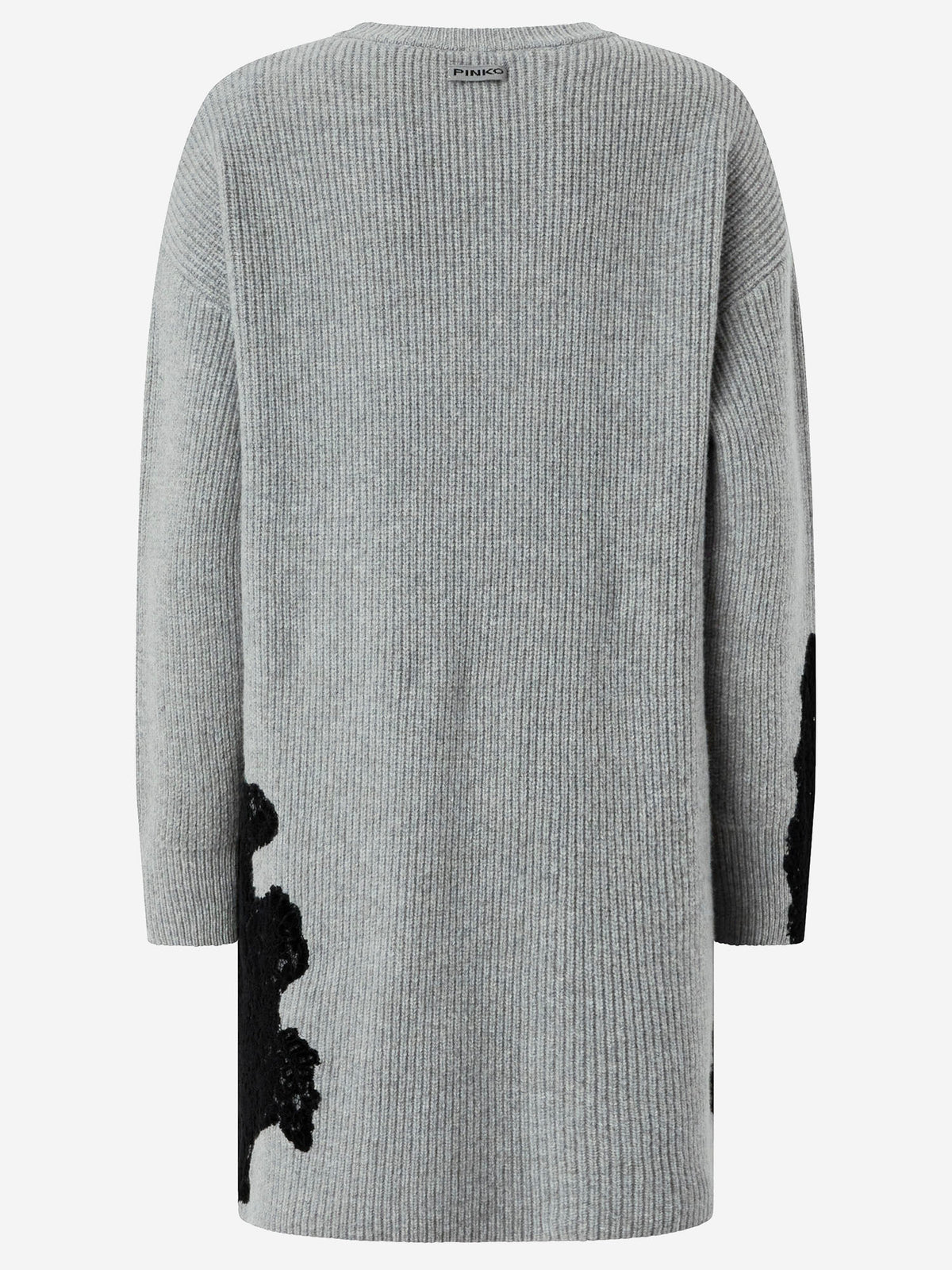 Pinko レース付きのピンコストレッチウールブレンドドレス - Image 6