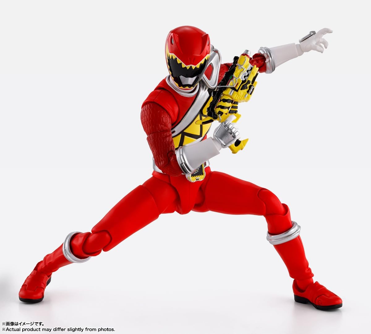 S.H. Figuarts (True Bone Carving Process) Juden Sentai Kyoryuger Kyoryu Red, Approx. 5.7 inches (145 mm), ABS & PVC Pre-painted Action Figure