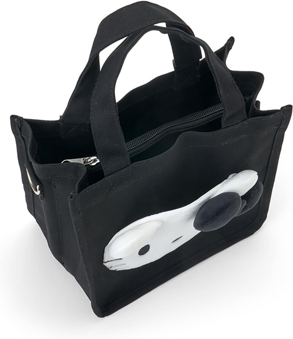 Sanrio 2-Way Mini Tote Bag (I Love Hello Kitty) Hello Kitty Black Cotton Polyester Steel Shoulder Bag for Ages 3 and Up 606421