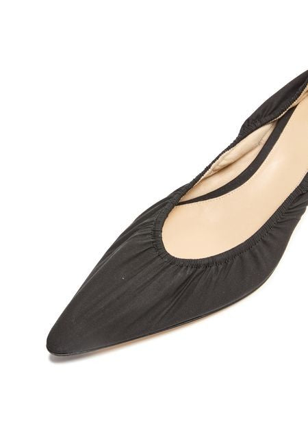THE ROW Liisa Kitten heel pumps in cotton - Image 6
