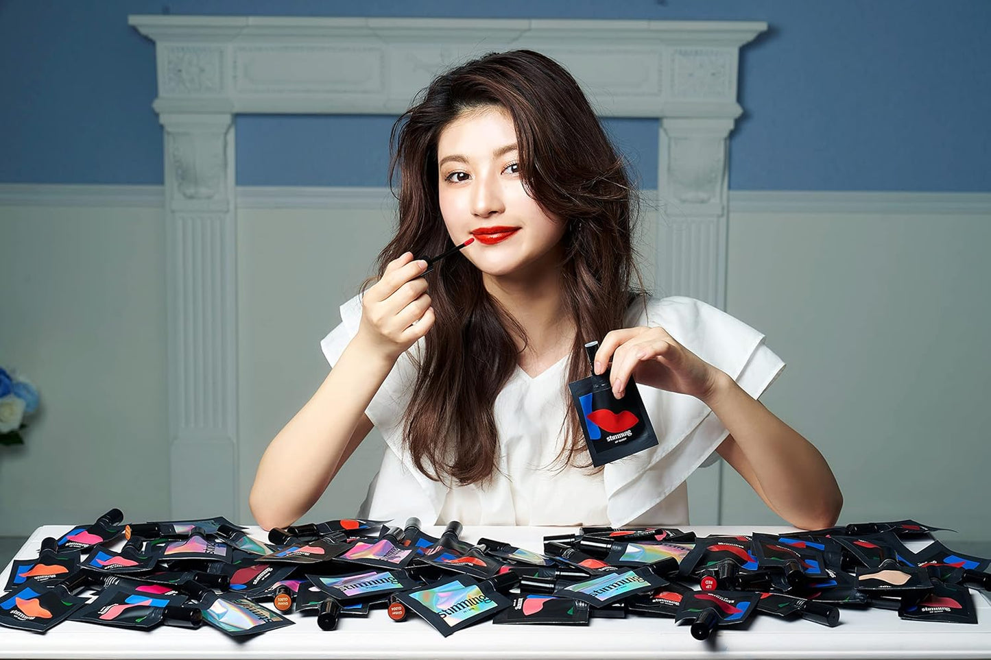 Stimmung QV BE001 Pouch Cosmetics From Korea Stymon Liquid Lip Velvet