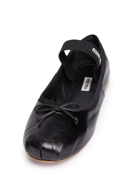 MIU MIU レザーバレエシューズ - Image 6