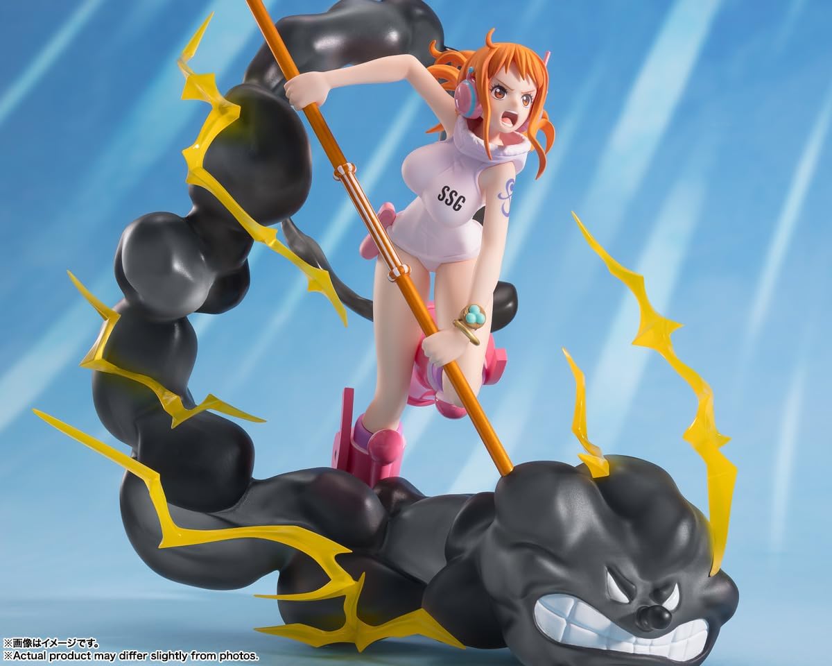 BANDAI SPIRITS Figuarts Zero One Piece Nami - Thunderbolt Approx. 6.7 inches (170 mm), PVC & ABS, Painted Finished Figure