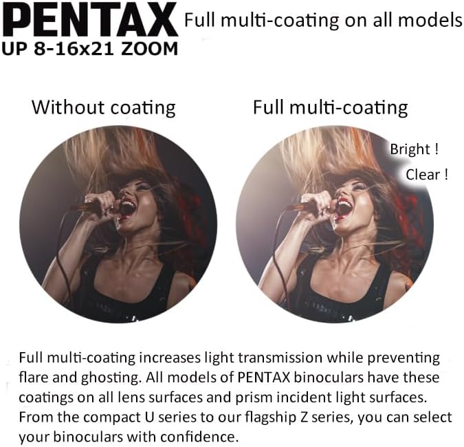 Pentax UP 8-16x21 Brown Binoculars (Brown) by Pentax
