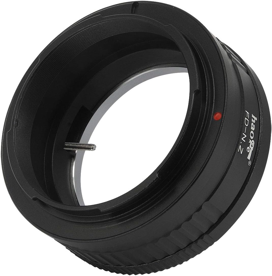 Haoge Manual Lens Mount Adapter for Canon FD Lens to Z7II, Z6II, Z6, Z7 and More Nikon Z-Mount Cameras