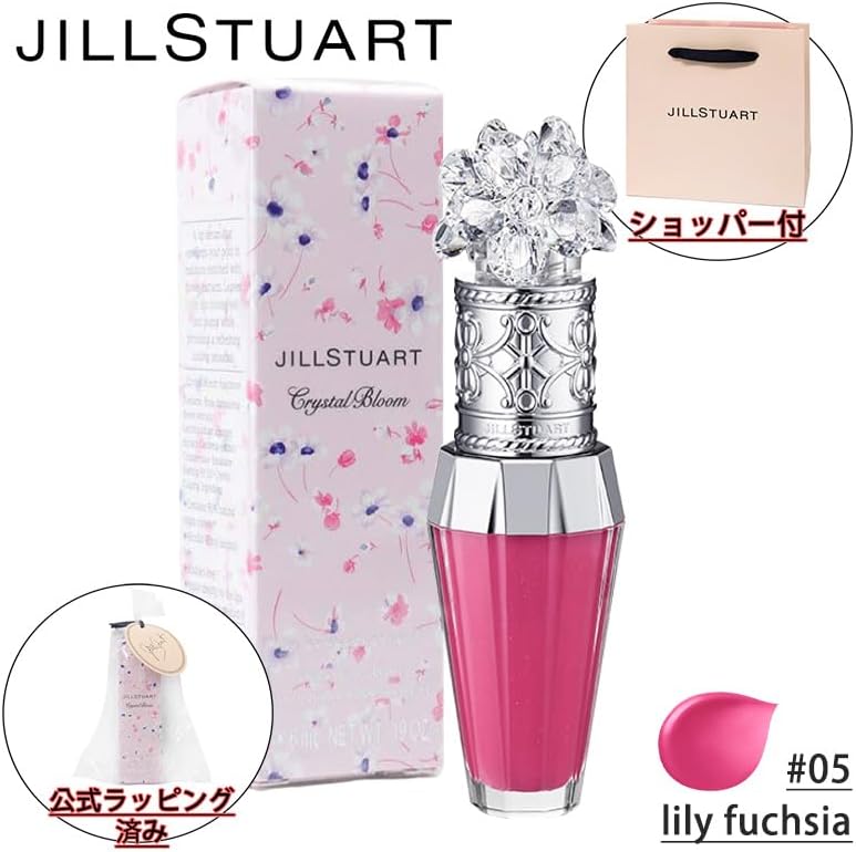 JILL STUART Crystal Bloom Lip Bouquet Serum #05 lily fuchsia 6ml Cosmetics, Birthday Gift, Shopper Included