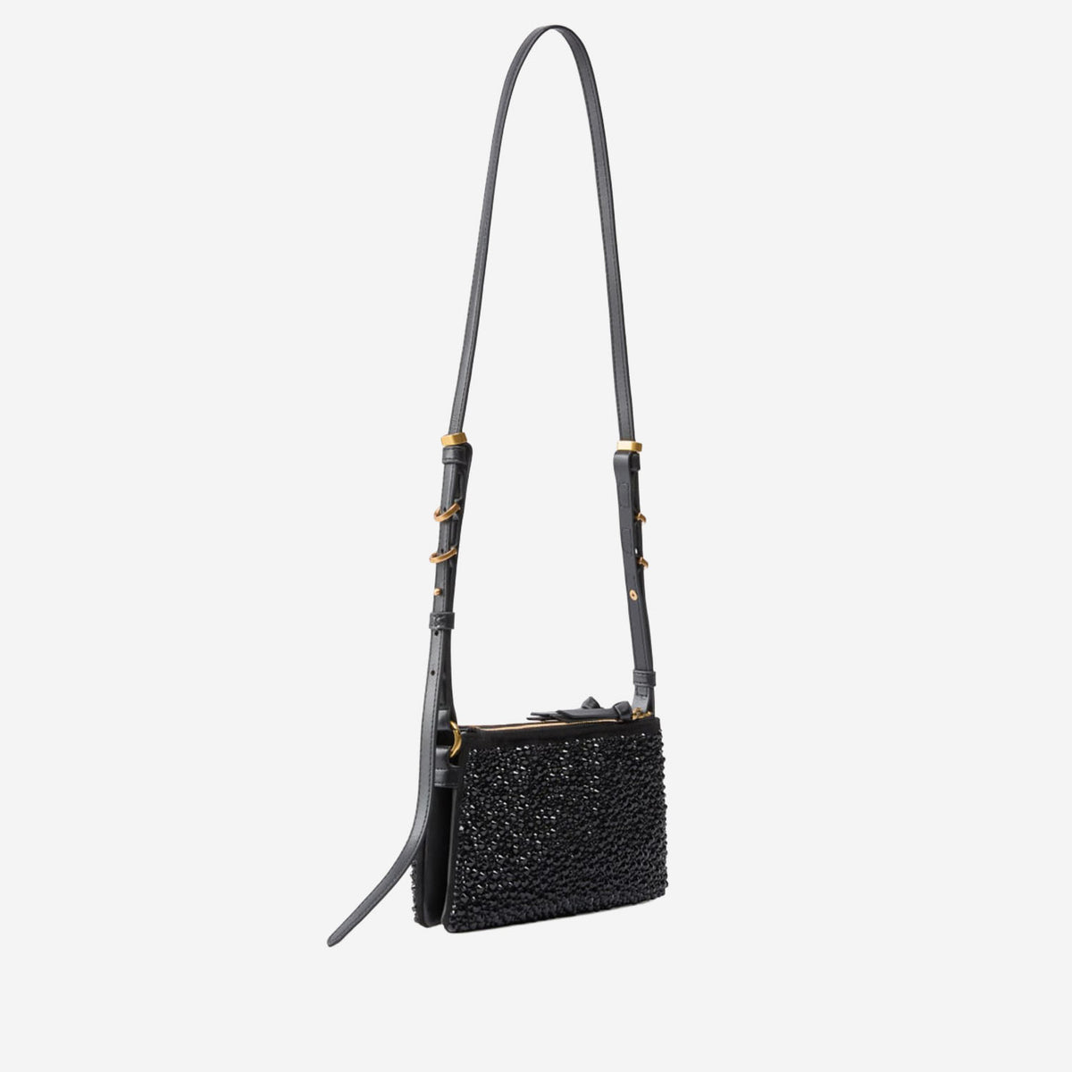 Pinko フルラインストーン付きのピンコミニダブルバッグショルダーバッグ - Image 6
