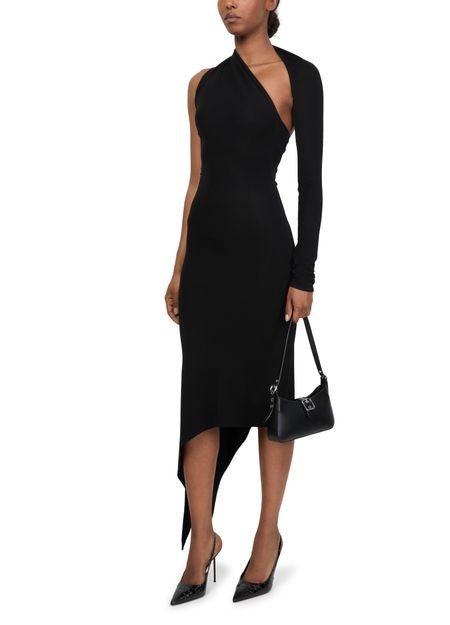 COURREGES One shoulder crepe jersey dress - Image 6