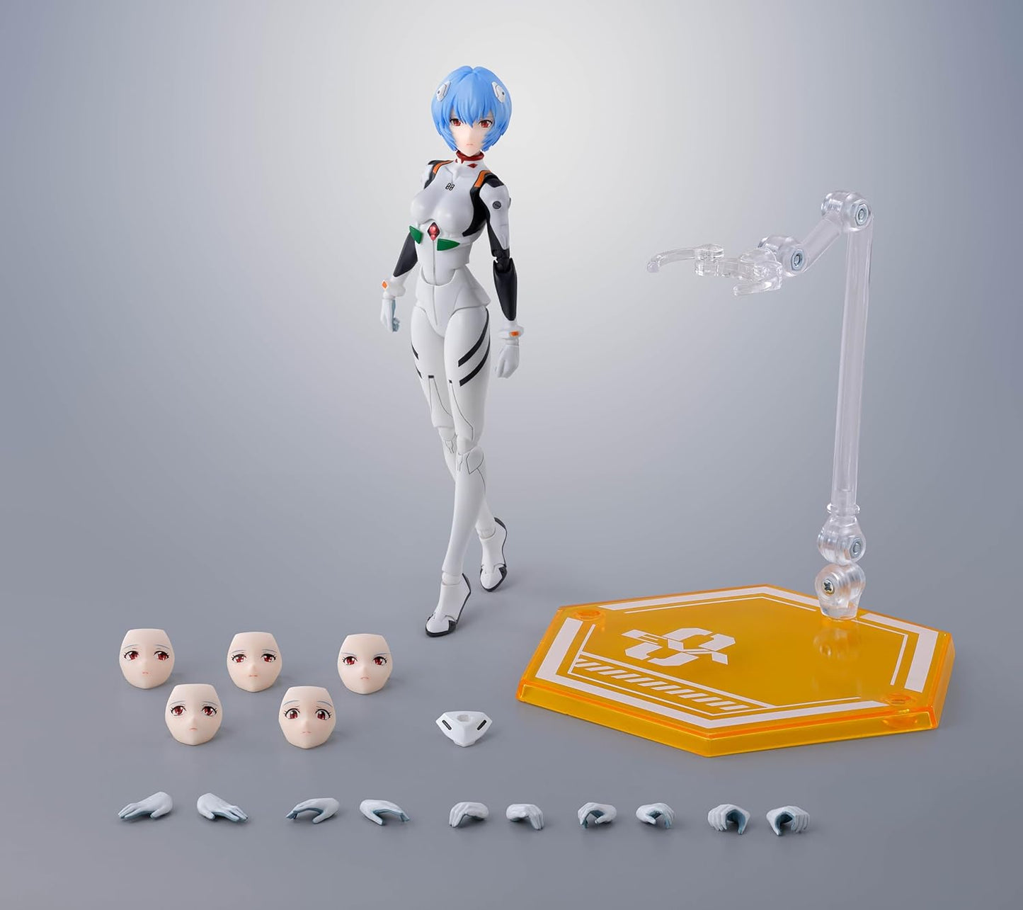 TAMASHII NATIONS S.H. Figuarts Rei Ayanami, About 5.3 inches (135 mm), PVC & ABS, Pre-painted Action Figure