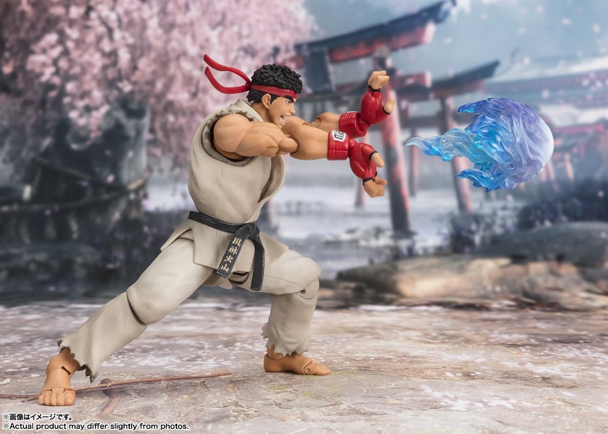 S.H. Figuarts Street Fighter Ryu Outfit 2 - Approx. 5.9 inches (150 mm), PVC & ABS Pre-painted Action Figure