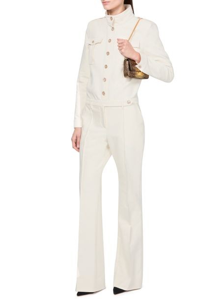 TOM FORD ストレッチ コットントリコチン製 スタンドカラー サファリジャンプスーツ - Image 6