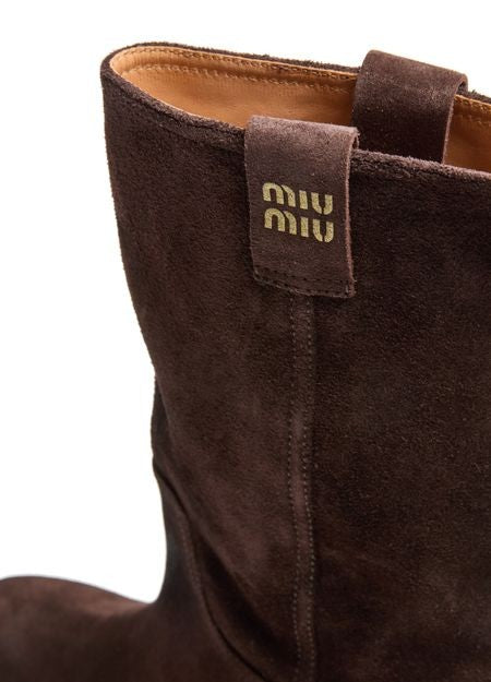MIU MIU Calf-height suede boots - Image 6