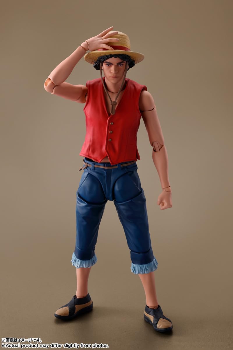 S.H. Figuarts Monkey D. Luffy (A Netflix Series: One Piece), Approx. 5.7 inches (145 mm), PVC & ABS, Pre-painted Action Figure