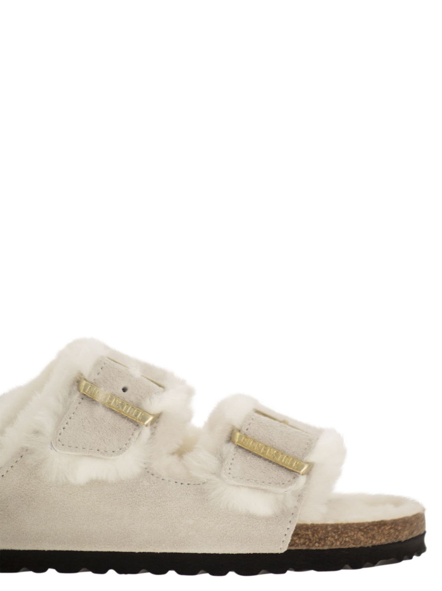 Birkenstock Arizona Suede Lamb Fur Slipper - Image 6