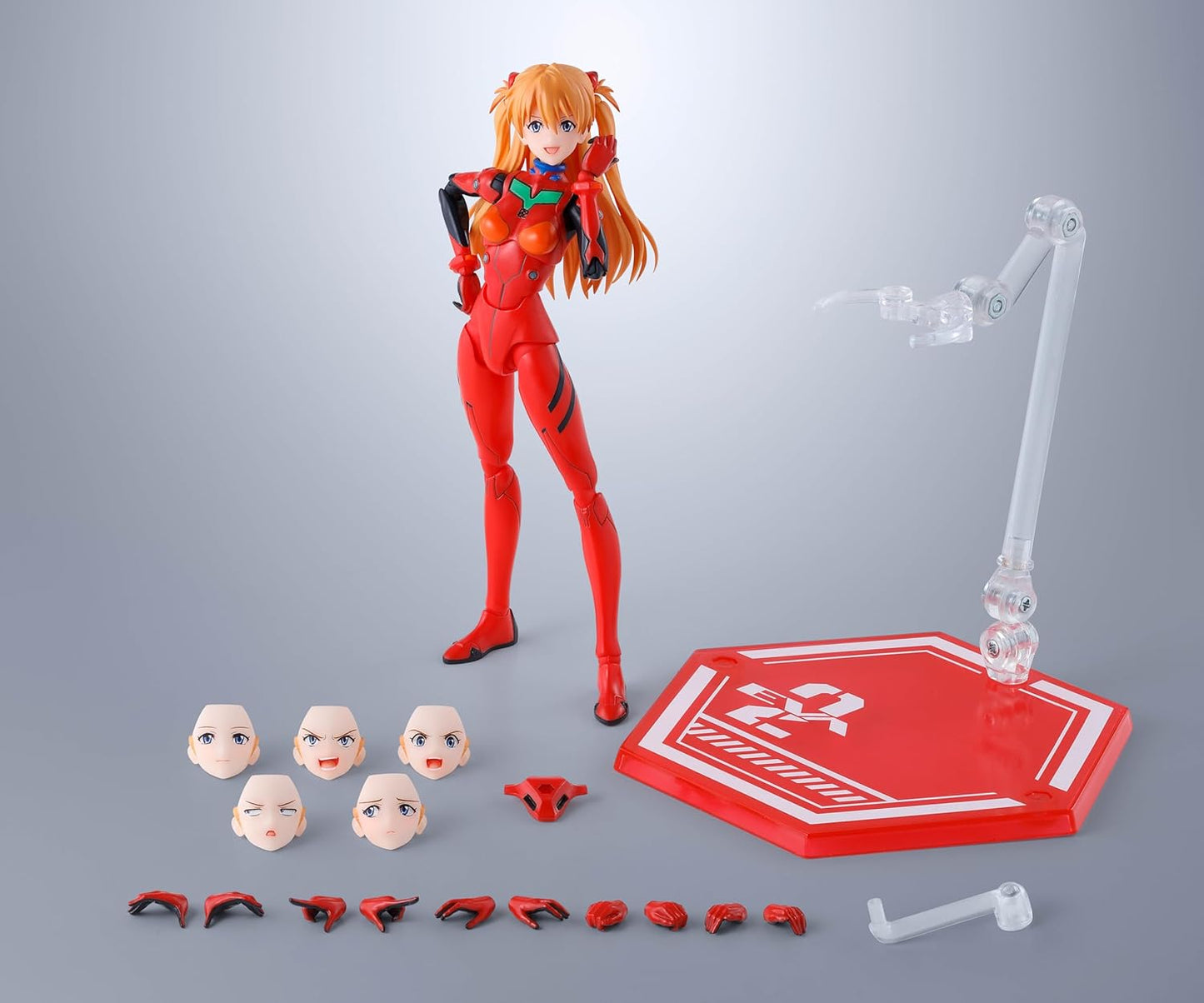 TAMASHII NATIONS S.H. Figuarts Rebuild of Evangelion Asuka Langley Shikinami Approx. 5.3 inches (135 mm), PVC & ABS, Pre-painted Action Figure