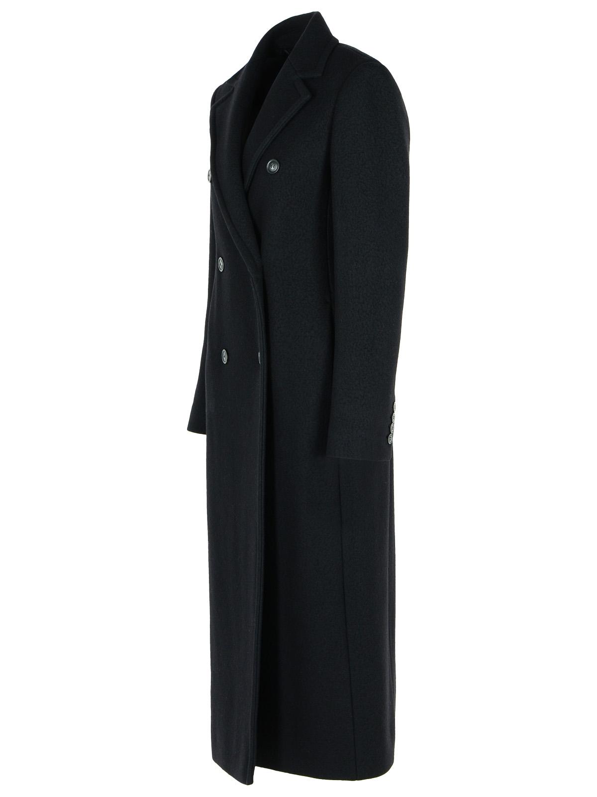Sportmax SportMax Double胸肉「Comune 'Black Virgin Wool Coat - Image 6
