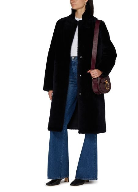 YVES SALOMON メリノラム リバーシブル コート - Image 6