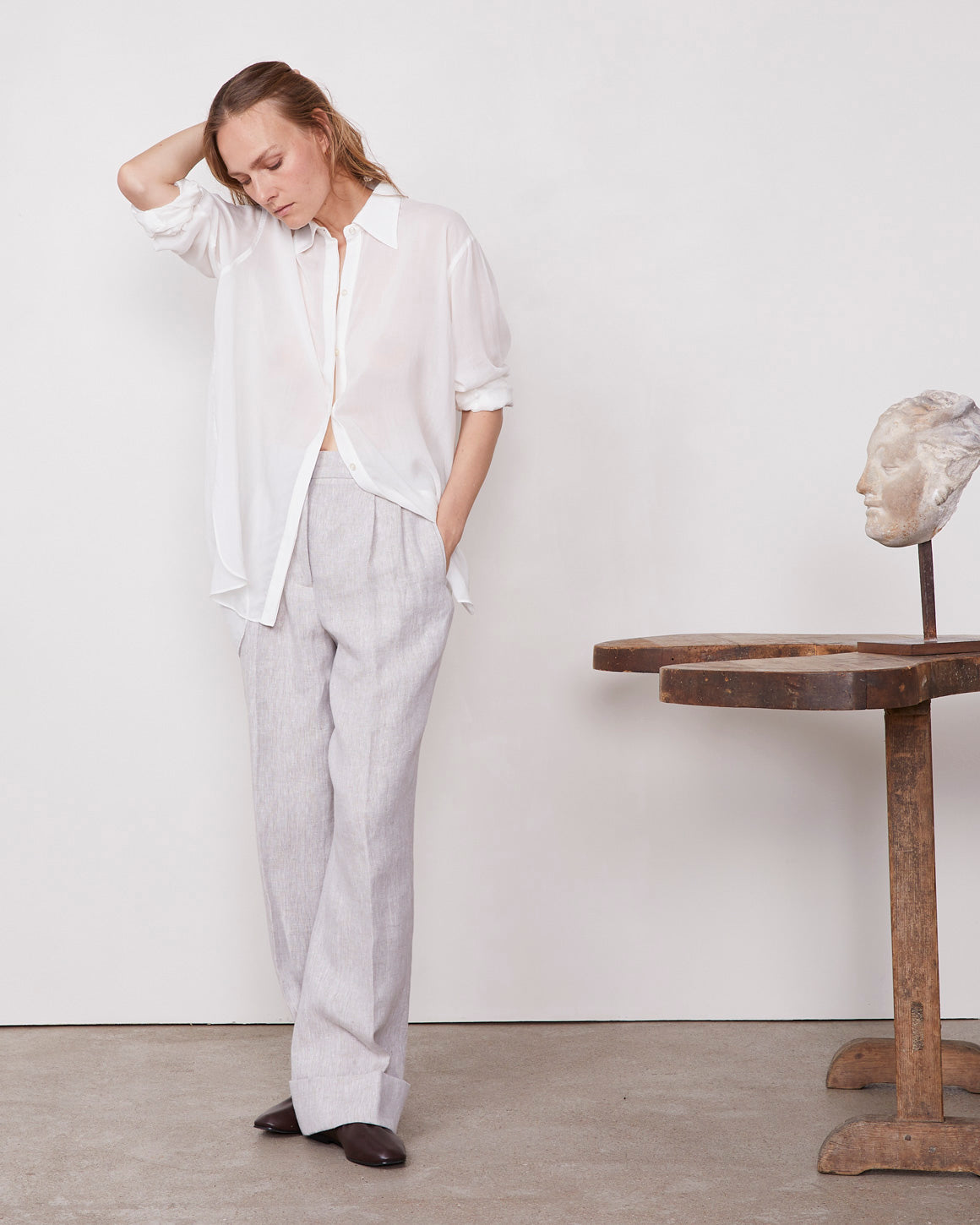 Off Officine Generaleシャツは白 - Image 6