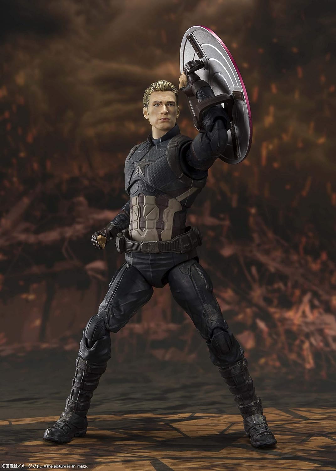S.H. Figuarts Avengers Captain America - FINAL BATTLE EDITION - Approx. 5.9 inches (150 mm), PVC & ABS Pre-painted Action Figure