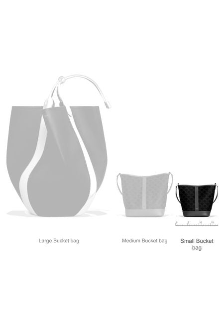CELINE Small bucket in Triomphe canvas and calfskin - Image 6
