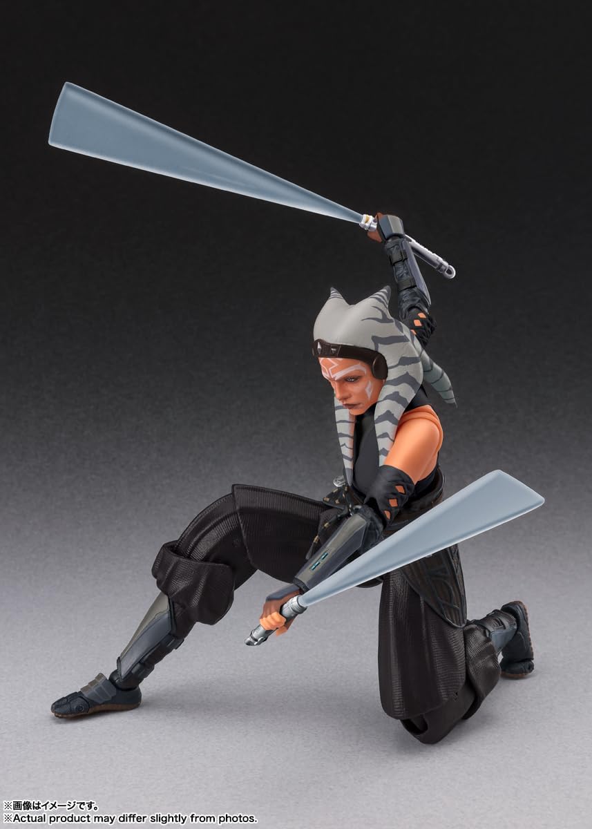 S.H. Figuarts Asoka Tano (Star Wars: Ahsoka) Approx. 5.9 inches (150 mm), PVC, ABS & Fabric, Pre-painted Action Figure