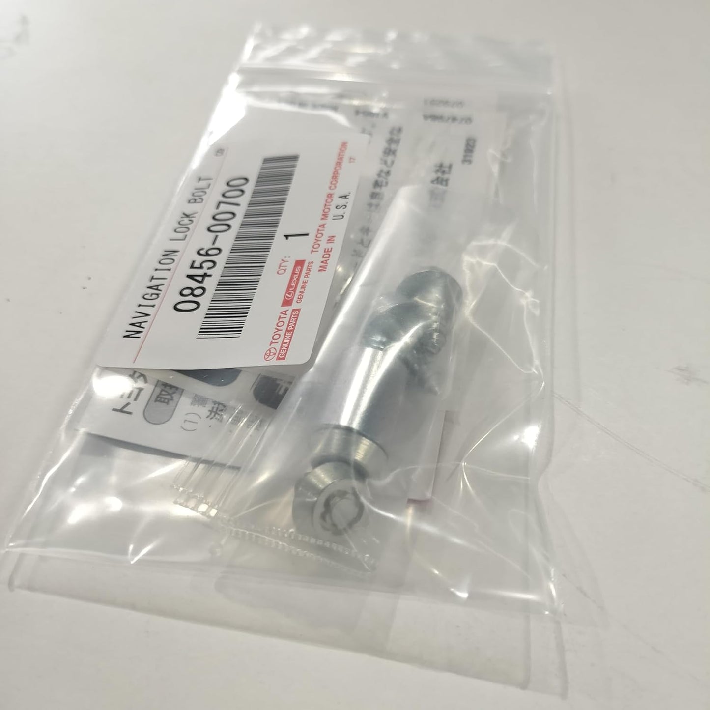 Genuine Toyota NAVIGATION LOCK BOLT Part Number 08456-00700