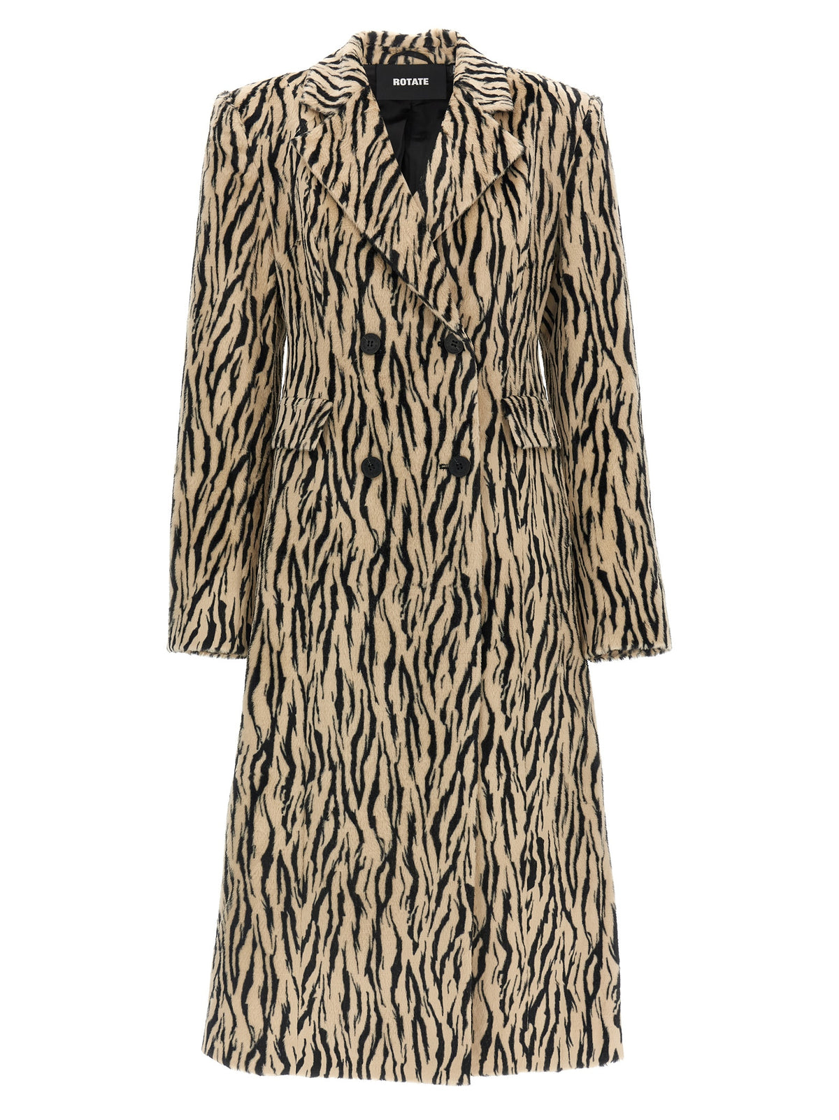 Rotate Rotate Birger Christensen「プリントフェイクファー」コート - Image 6