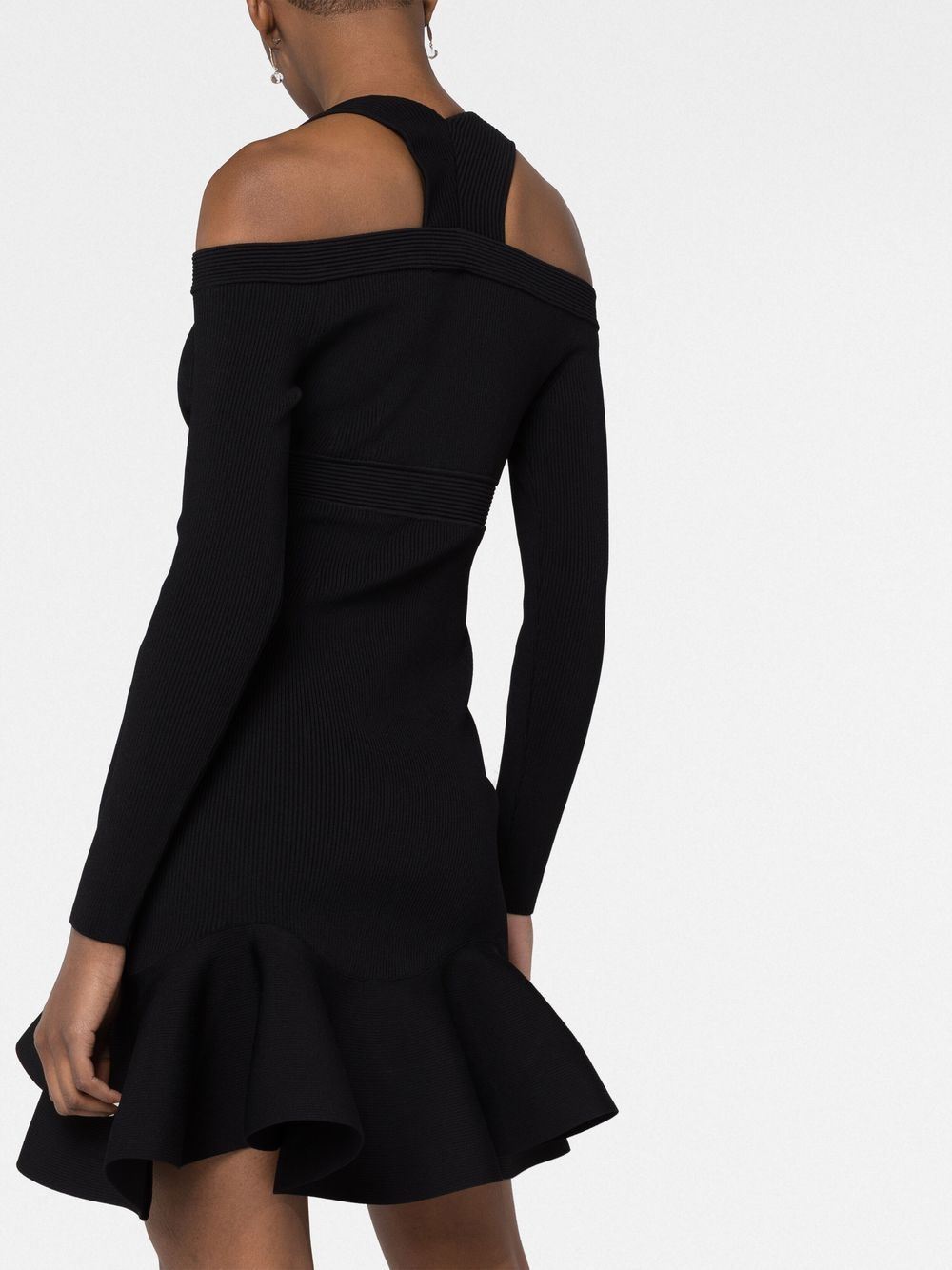 Alexander McQueen アレクサンダーMCクイーンオフショルダーミニドレス - Image 6