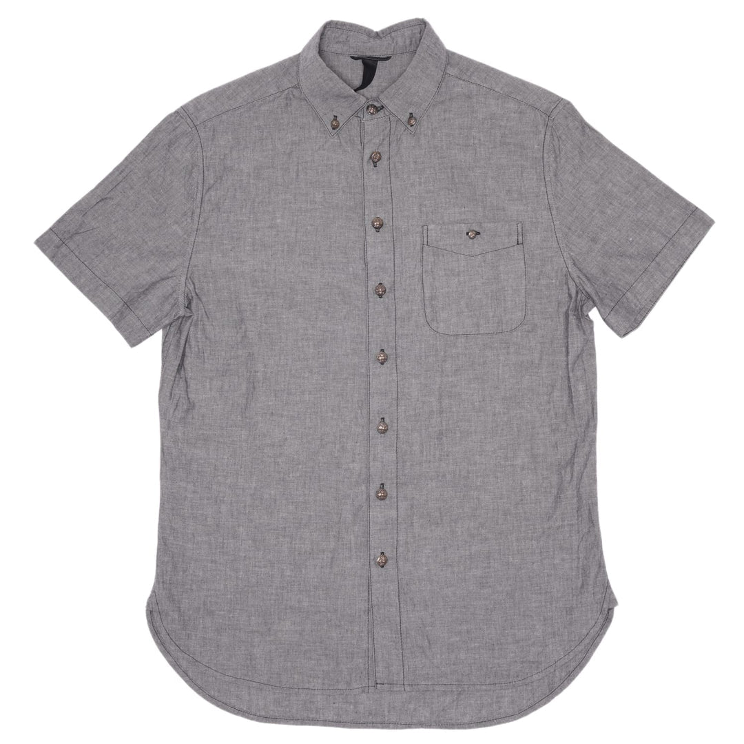 CHROME HEARTS 'GREY STERLING SILVER' BUTTON UP SHIRT