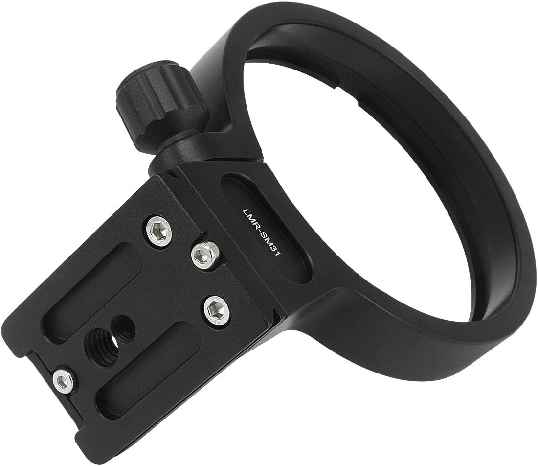 Haoge LMR-SM31 Ring Tripod Socket for Sigma 50-500mm f4.5-6.3, 50-500mm F4-6.3, 80-400mm F4.5-5.6 EX, 120-300mm F2.8 EX, 120-400mm F400mm F400mm F4 .5-5. 6, 150-500mm F5-6.3 Zoom Lens, Arca-Swiss