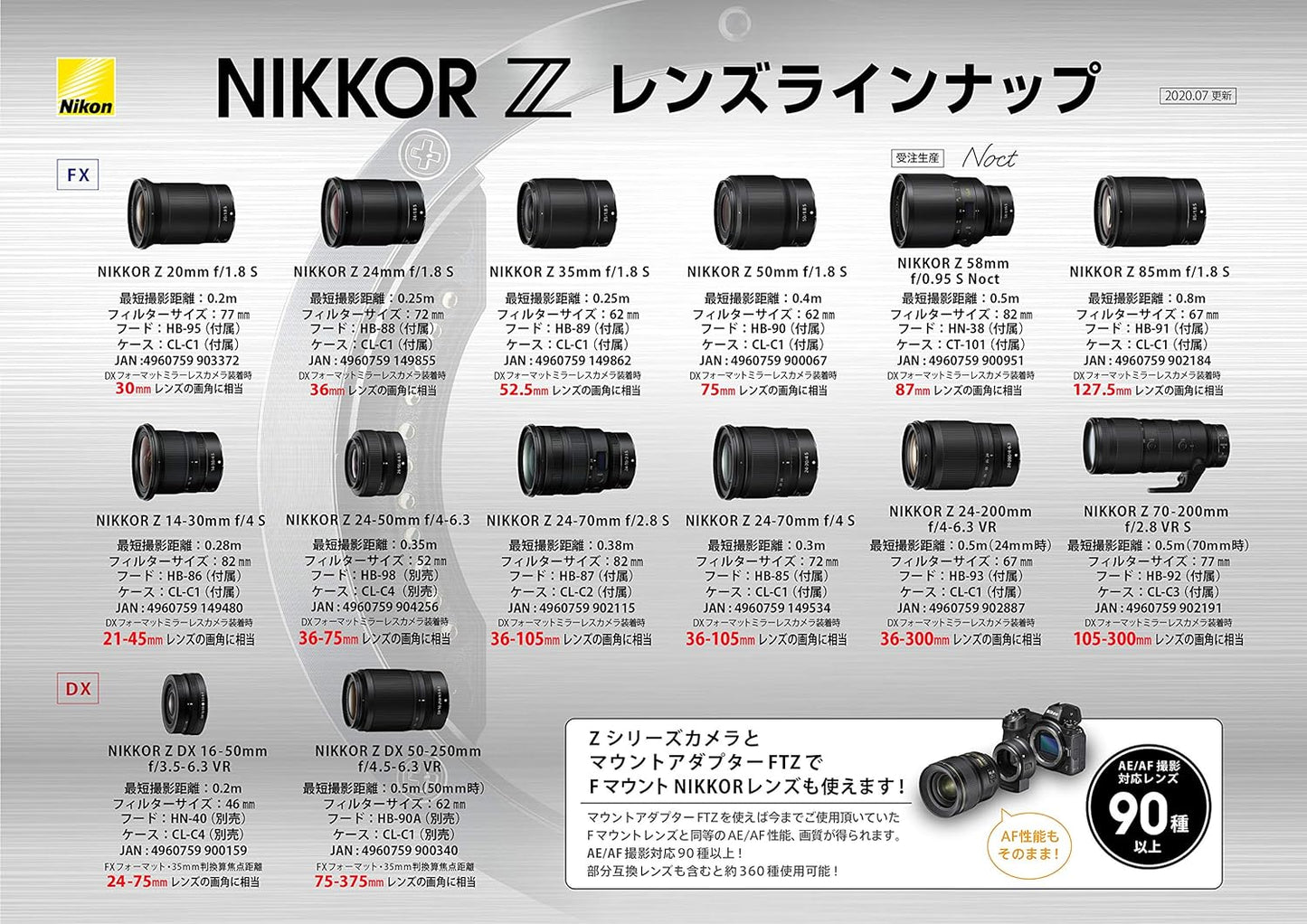 Nikon 単焦点レンズ NIKKOR Z 50mm f/1.8S Zマウント フルサイズ対応 Sライン