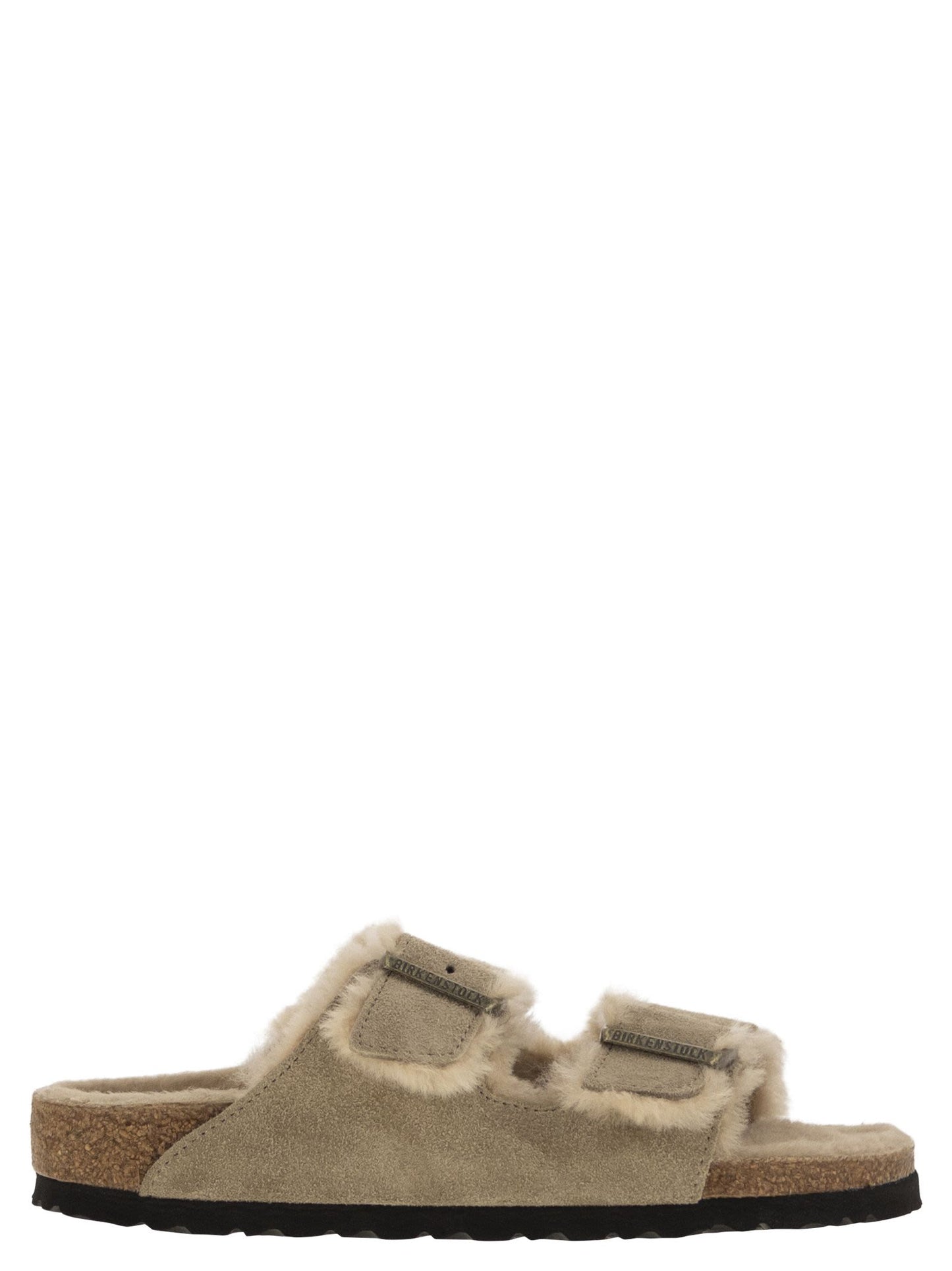 Birkenstock Arizona Suede Lamb Fur Slipper - Image 6