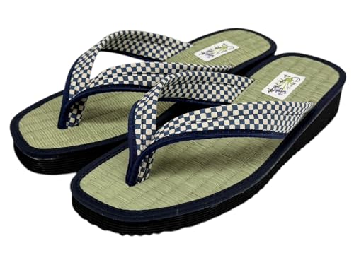 Daimei Shokai Men's Nose Strap Tatami Folding Japanese Pattern Japanese Style Sandals