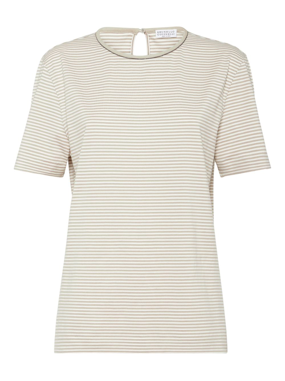 Brunello Cucinelli Cotton Jersey Tシャツが光沢のあるディテール付き - Image 6