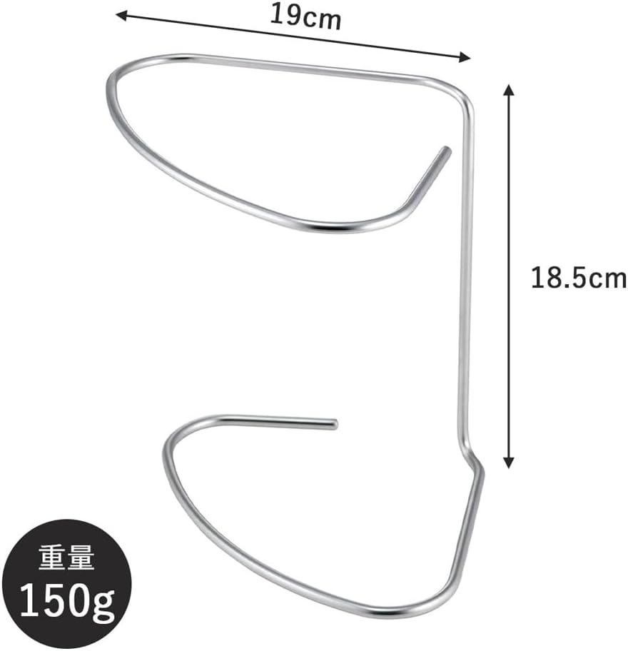 Shimomura 40047 Plastic Bag Holder, Fan Shaped, Made in Japan, Easy to Clean, Easy to Clean, Easy to Clean, Turn Over and Use Separately, Garbage Stand, Triangular Corner Replacement, Garbage Bin,