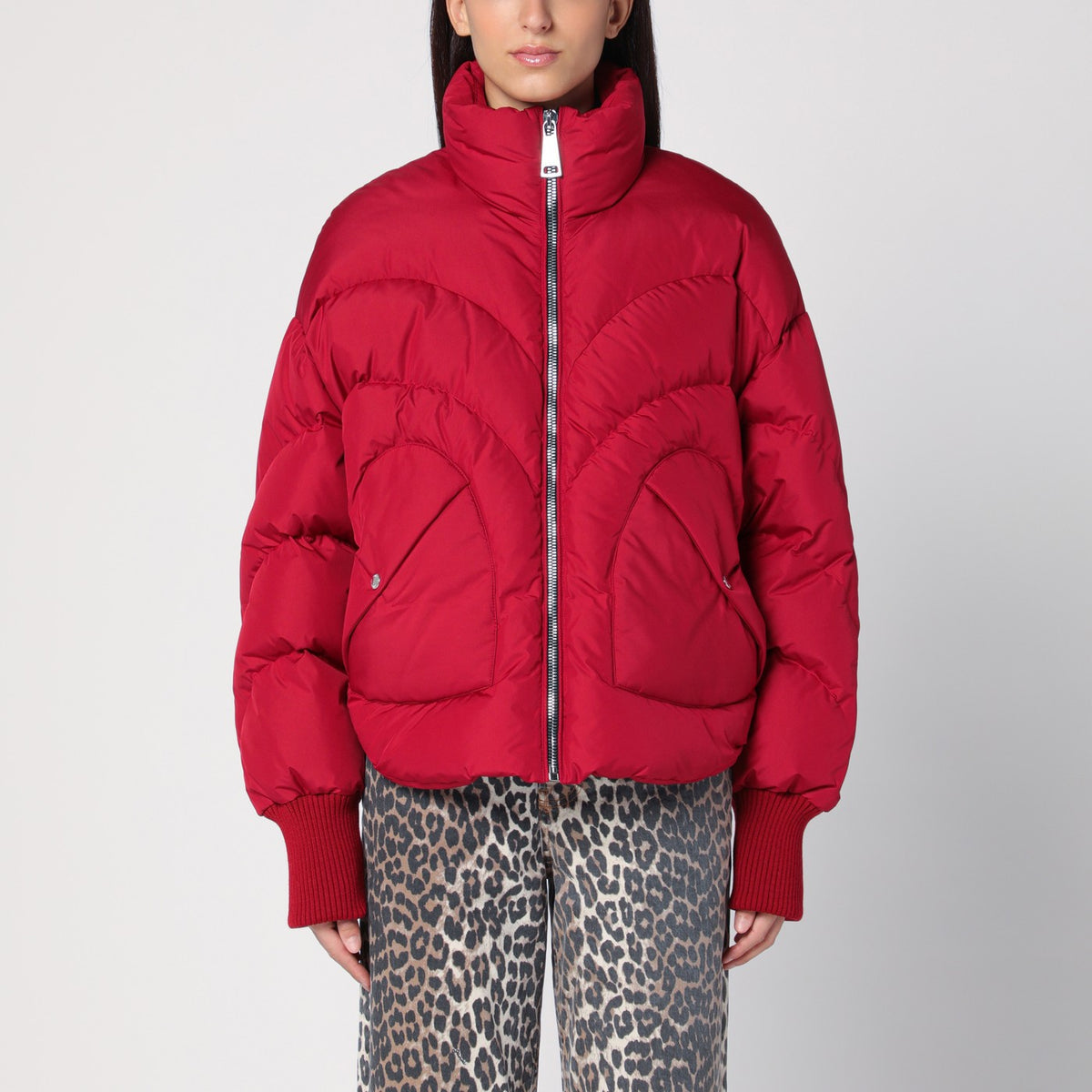Khrisjoy Khrisjoy Red Corazon Paddedジャケット - Image 6
