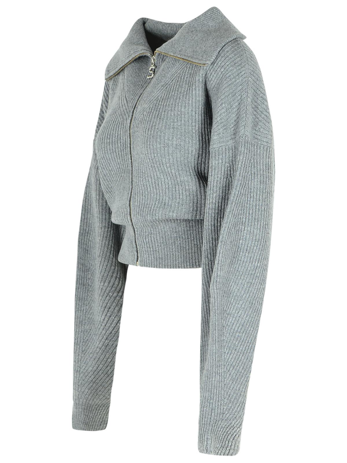Sportmax SportMax 'Calipso'ミディアムグレーカシミアブレンドカーディガン - Image 6