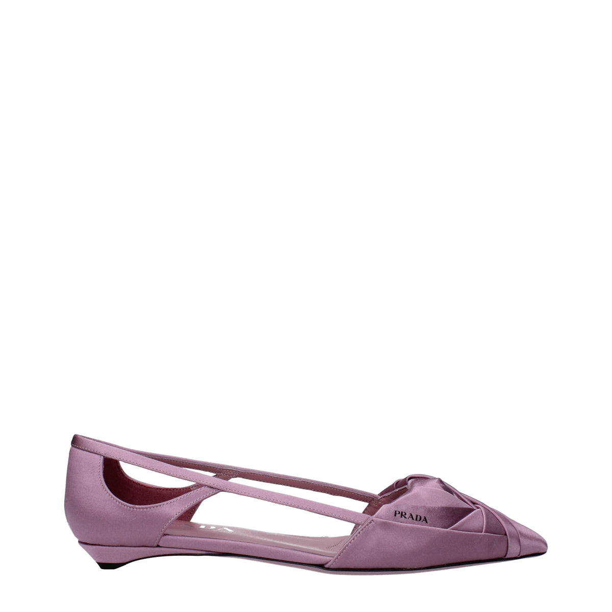 Prada プラダサンダルの女性サテンピンク/ピンクの紙切り - Image 6