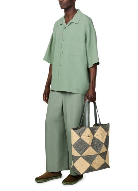 LOEWE Cropped viscose and linen pants - Image 6