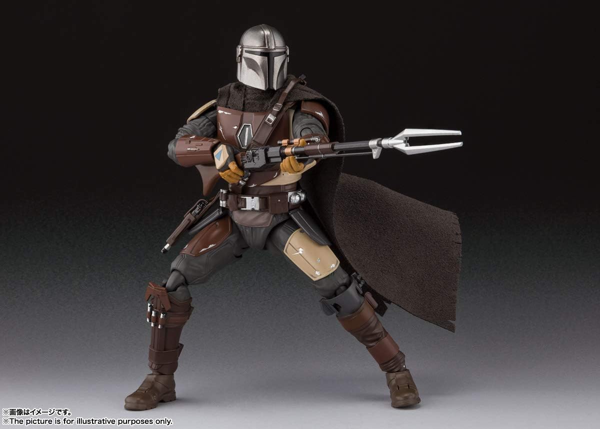 Tamashi Nations S.H. Figuarts The Mandalorian (Star Wars: The Mandalorian) (Resale Version), Approx. 5.9 inches (150 mm), ABS & PVC & Cloth Painted Action Figure